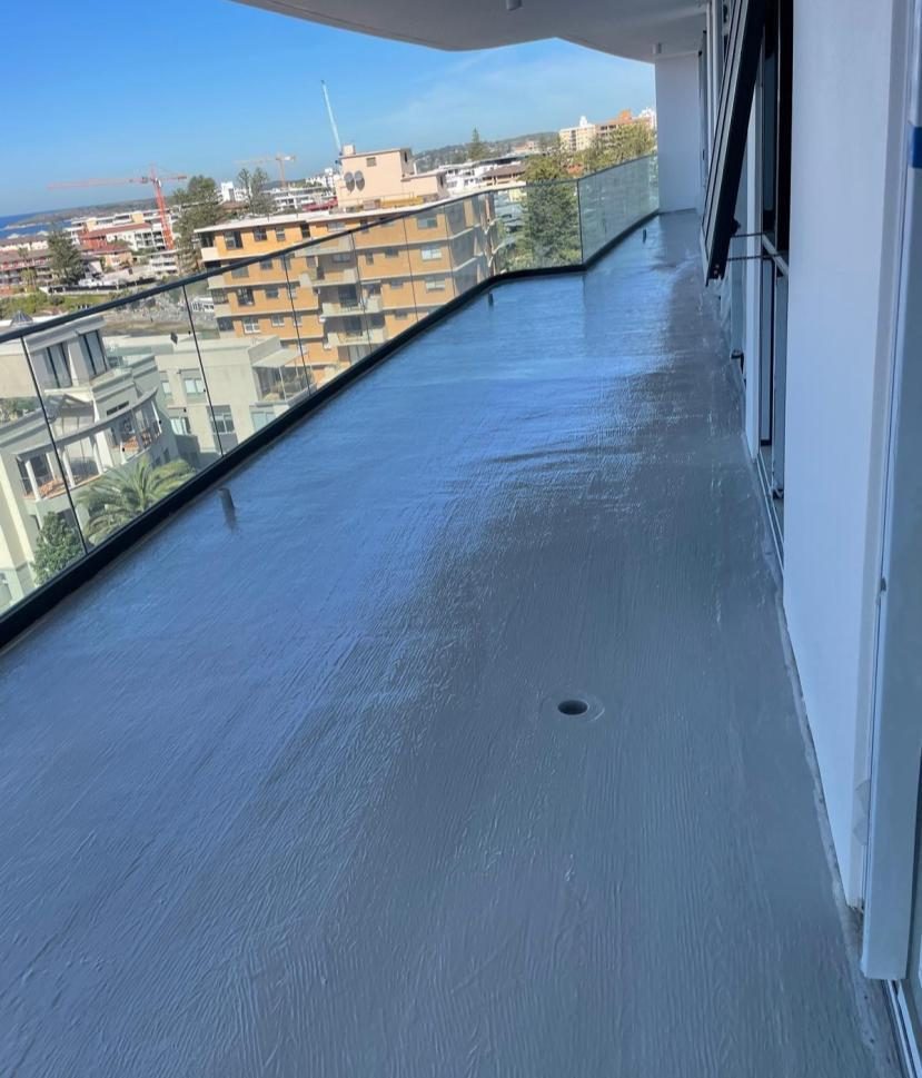 Balcony waterproofing membrane installation